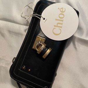 Chloé black leather wallet